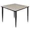 Regency Kahlo Square & Round Tables, 36 W, 36 L, 29 H, Wood, Metal Top, Maple TPL3636PLBK - alternate 1